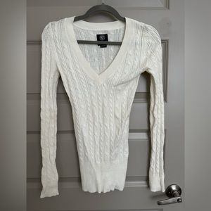 American Eagle, white sweater